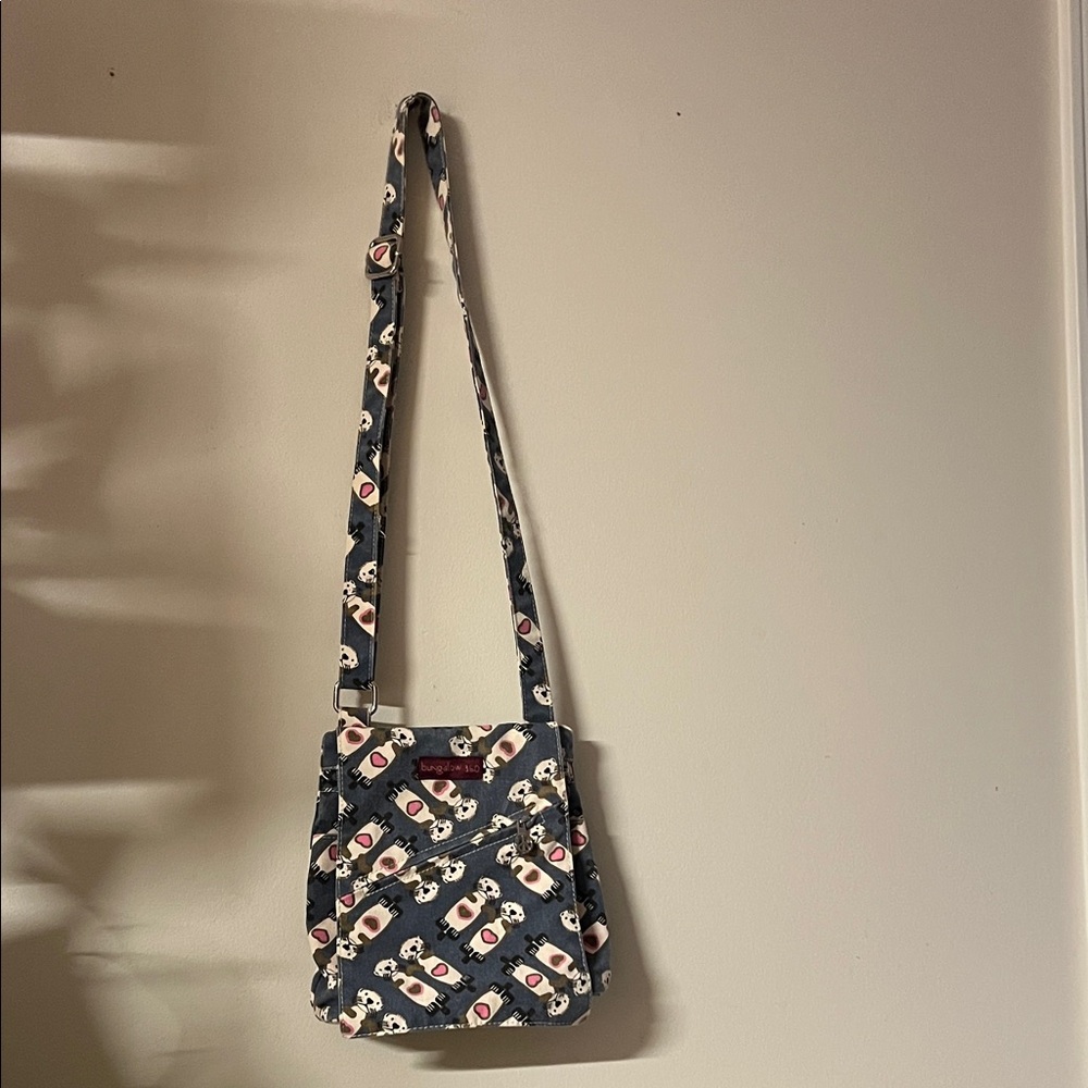 Bungalow 360 Navy and White Crossbody Bag